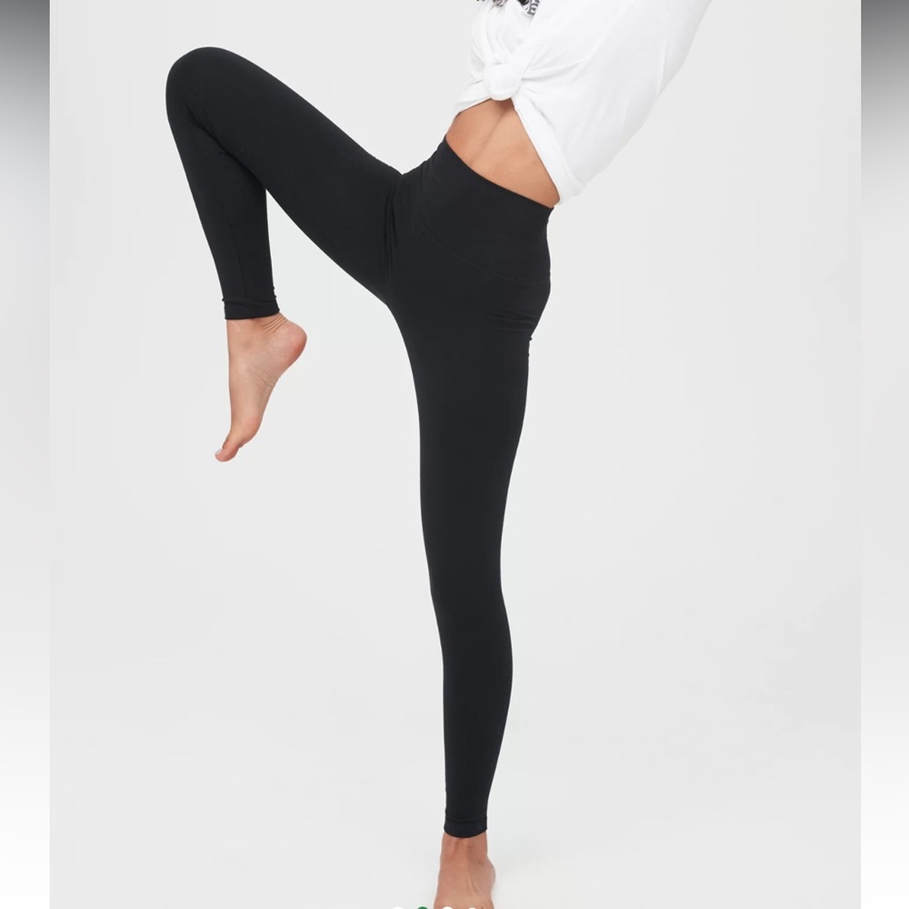 Offline By Aerie OG Original Cotton High Waisted Leggings Black